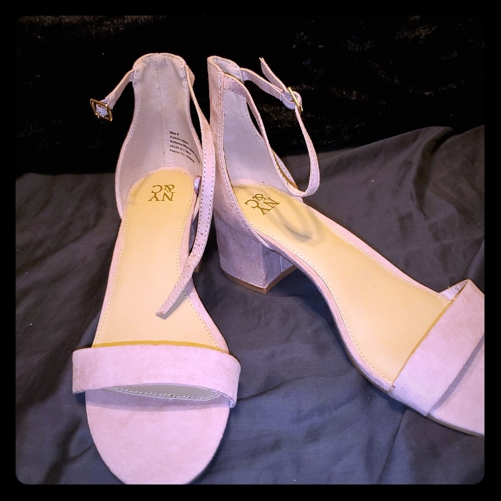 Cute blush work heels